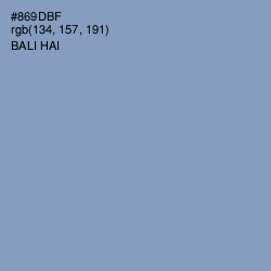 #869DBF - Bali Hai Color Image